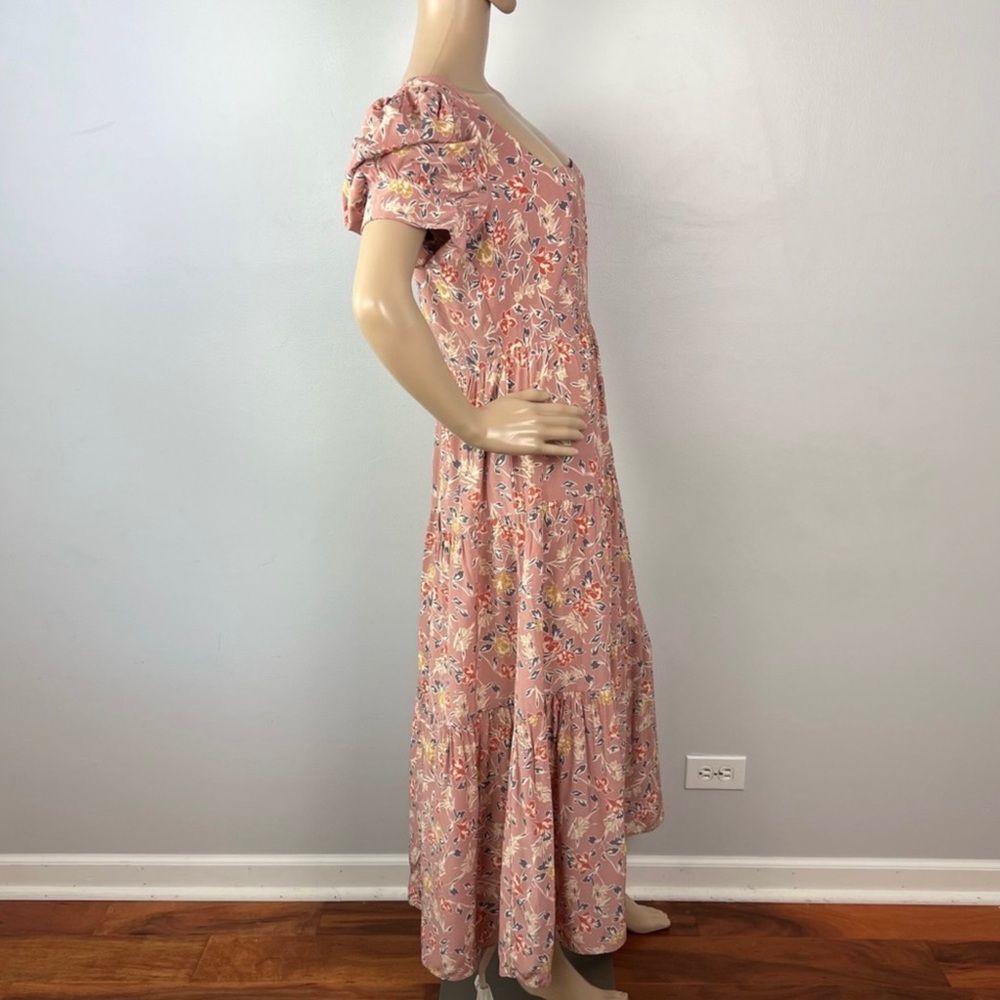 NEW YUMI KIM PINK FLORAL PRINT MIDI DRESS - Picture 6 of 9